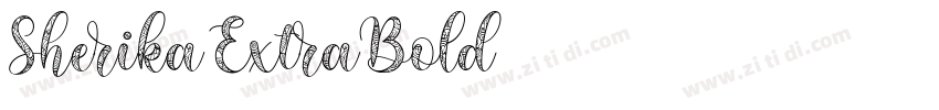 Sherika ExtraBold字体转换